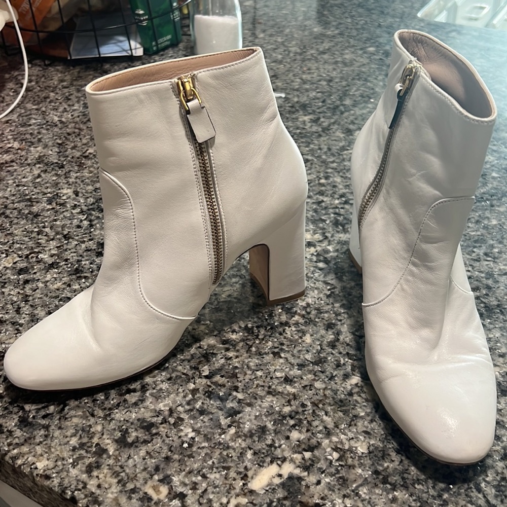 Stuart Weitzman White Leather Boot - image 2